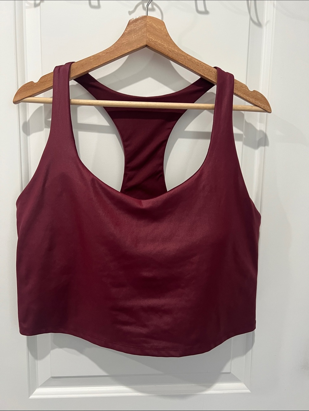 Fabletics Maroon Racerback Sports‎ Bra/Cropped Top Size XXL